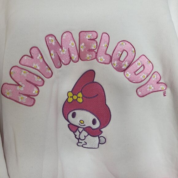 Sanrio My Melody Embroidered Panel Crewneck - BoxLunch Exclusive - Size Medium - Picture 3 of 14